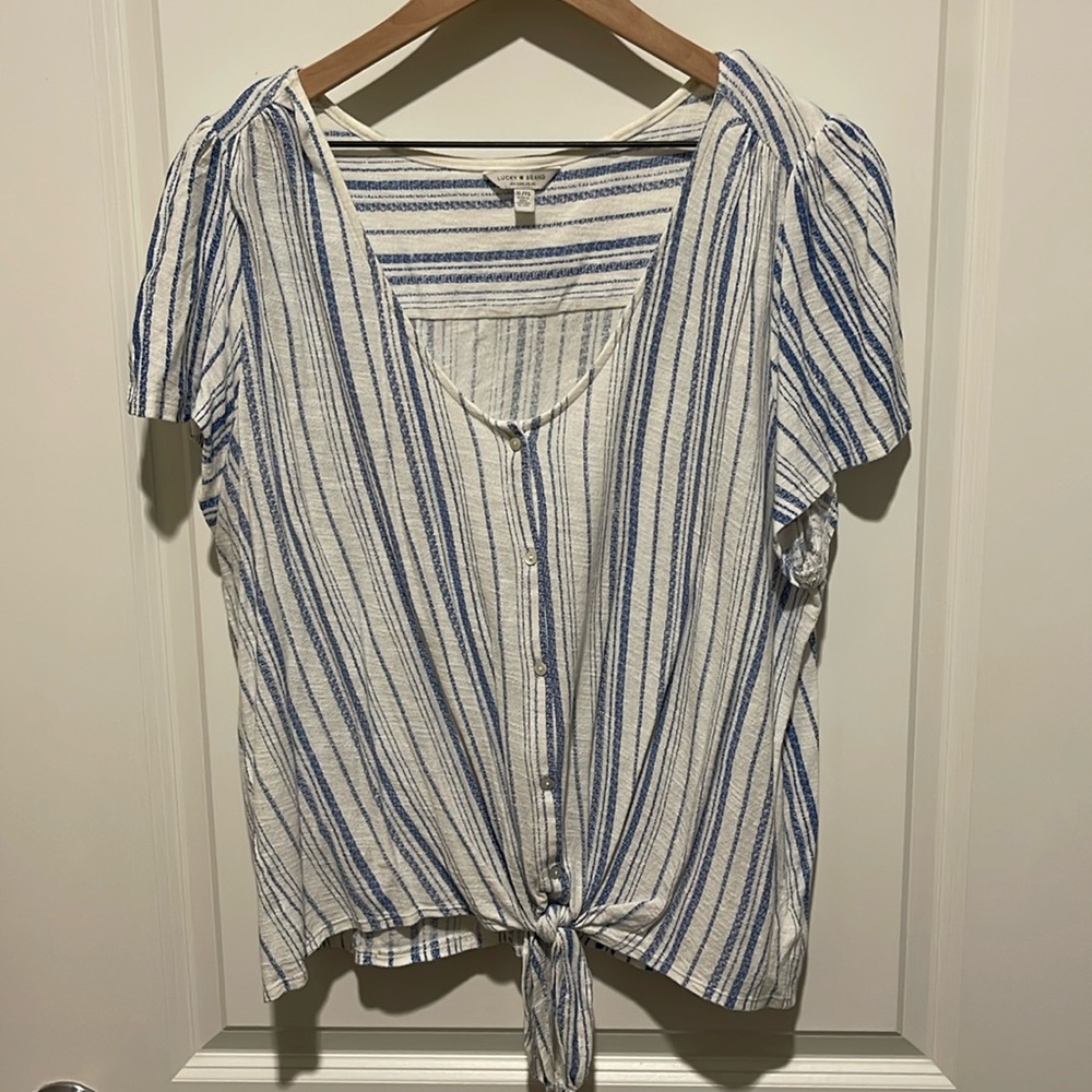 Lucky Brand Front-Tie Shirt